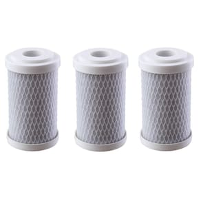 Kit 3 Refil Filtro 5`` De Carbon Block Ativado Remove Cloro