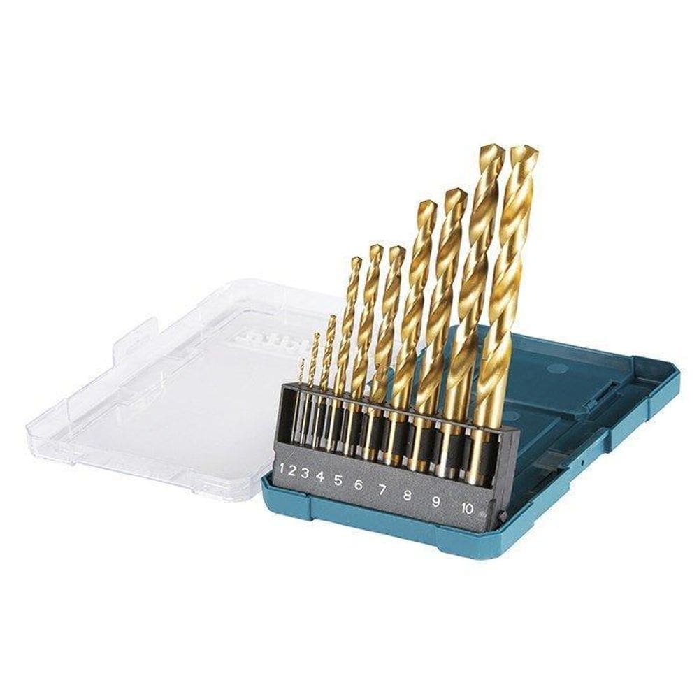 Jogo De Brocas Hss-Tin 10Pc D-72849 - Makita