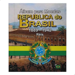Álbum para Moedas República do Brasil 1889 - 1942 Réis