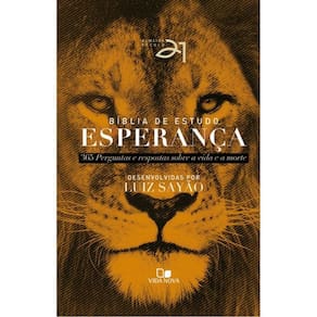 Bíblia De Estudo Esperança - Capa Dura - Leão