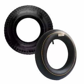 Kit Pneu e Câmara Starfer para Carrinho de Mão 3,25x8 Reposição Durável para Equipamentos de Jardim e Construção