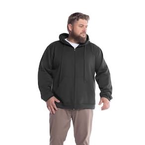 Jaqueta Masculina Moletom Básica Plus Size