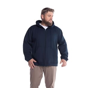 Jaqueta Masculina Moletom Básica Plus Size