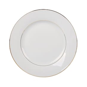 Prato Sobremesa de Porcelana Majesty Gold 19cm - L`Hermitage