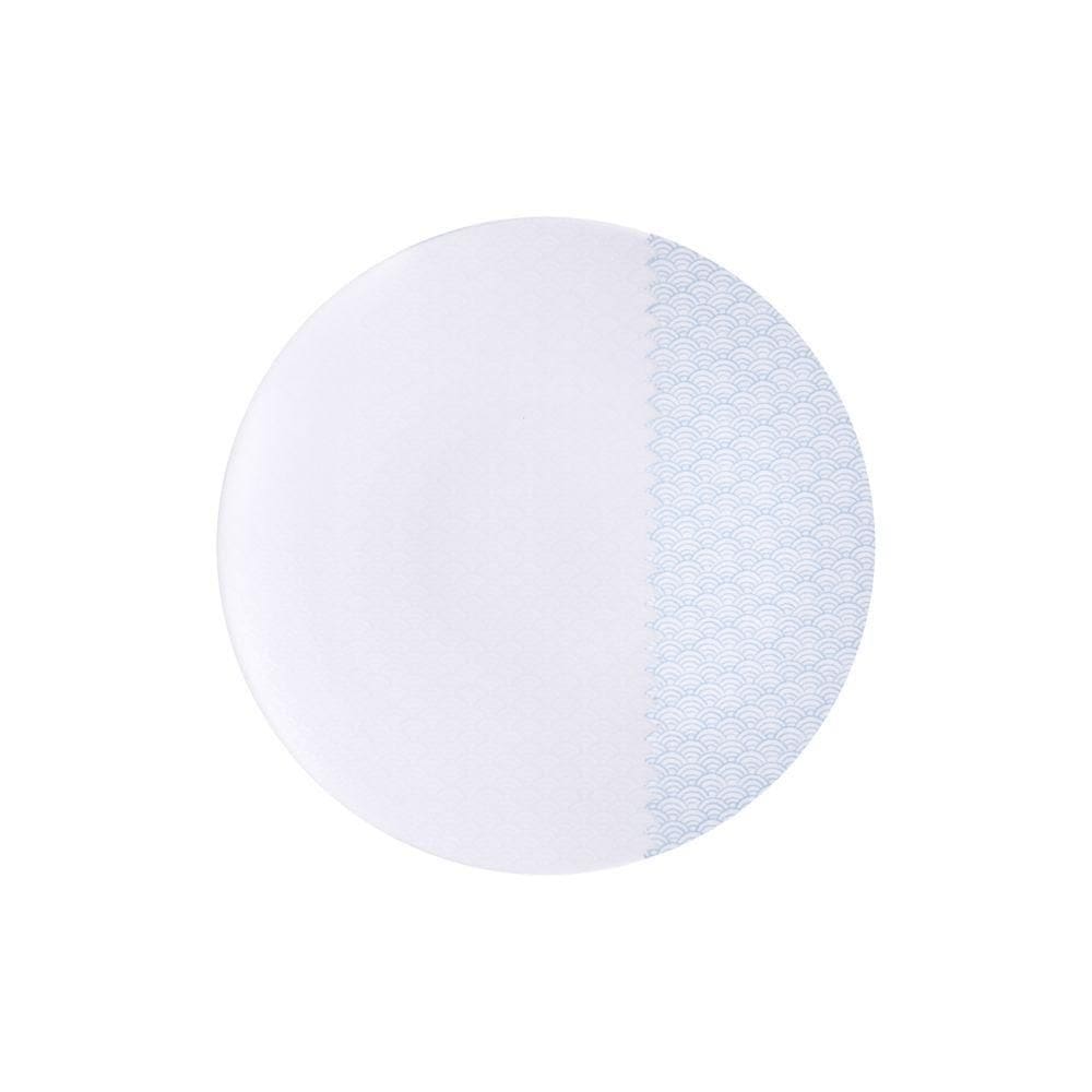 Prato Sobremesa Tramontina Aquarius Em Porcelana Decorada 21 Cm