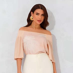 Blusa Feminina Manga Curta Malha Tricot Granada