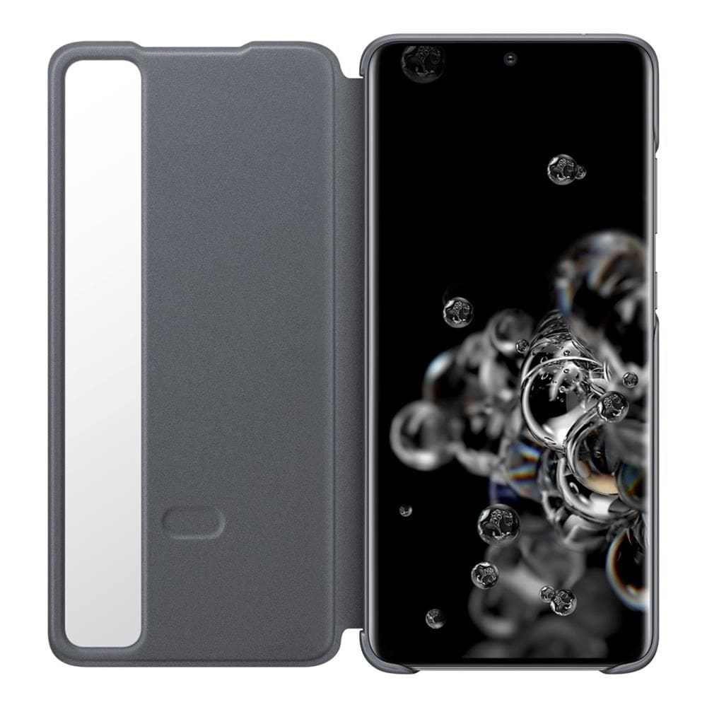 REEMBALADO: Capa Protetora Clear View Para Galaxy S20 Ultra - Preto