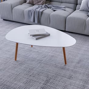 Mesa de Centro Vesta Organica 35cm X 90cm X 60cm Branco