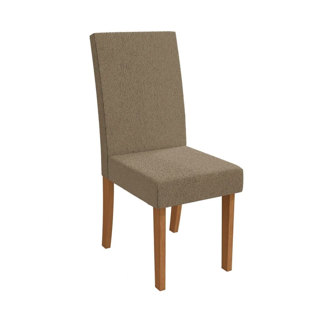 Conjunto 2 Cadeiras para Sala de Jantar Cad131 Canela/Cinza