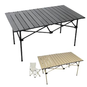 Mesa Dobrável Portátil Compacta Praia Churrasco Camping Acampamento Alumínio