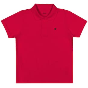 Camiseta Polo Infantil Elian Meia Malha Algodão Manga Curta