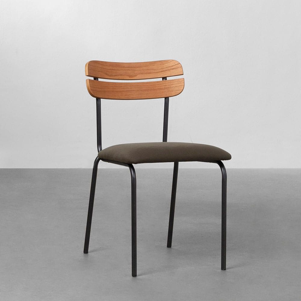 Cadeira Ribs Sarja - Verde Oliva