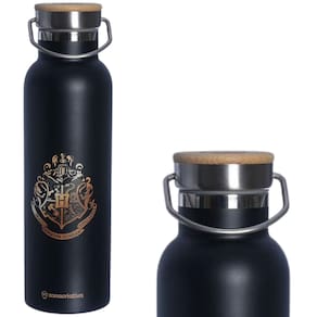 Garrafa Hogwarts Térmica 12 Horas Quente Gelada 600ml Com Alça Oficial Harry Potter