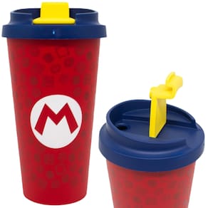 Copo Super Mario 500ml BPA FREE Com Tampa Oficial Nintendo