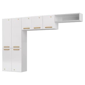 Cozinha Compacta em L Diamante Smart com 7 Portas 818409 Telasul