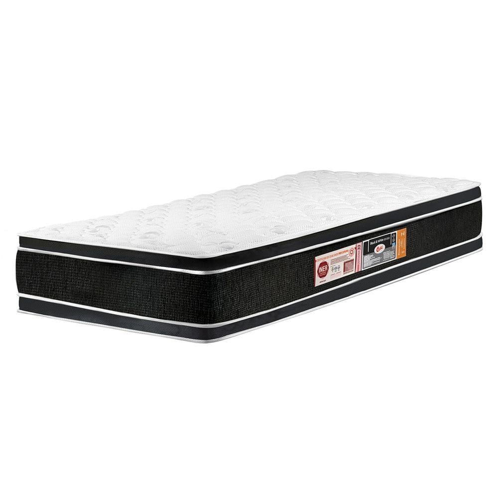 Colchão Solteiro Double Face Black & White Air D33 88x188x27cm - Castor