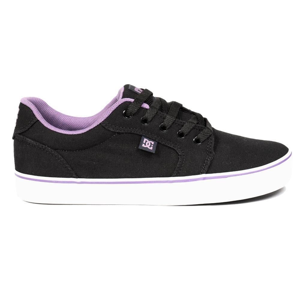 Tênis DC Shoes Anvil TX LA SM25 Masculino Black/Black/Lilac