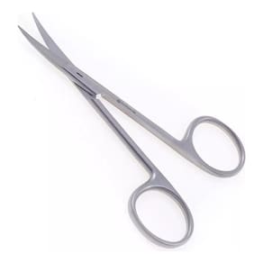 Tesoura Íris Curva 10 Cm Profissional Aço Inox Esterilizável