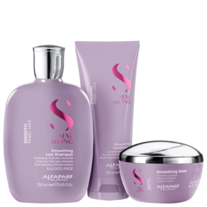 Kit Alfaparf Semi Di Lino Smooth Trio (3 Produtos)