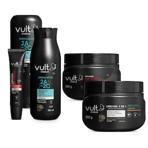 Kit Vult Cabelos Ondulados Cachos Explosão de Força (5 Produtos)