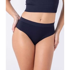 Calcinha cintura alta sem costuras nas laterais