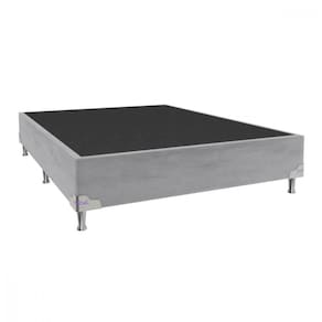 Base Para Cama Box Casal 138x188x28 Sued Portobel Cinza