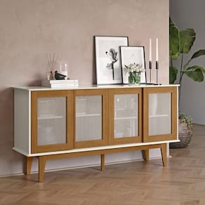 Buffet Detroit 04 Portas Off White/nature - Tebarrot