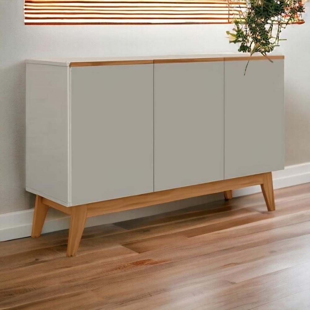 Buffet Ares Lux 03 Portas Gianduia E Nature Tebarrot