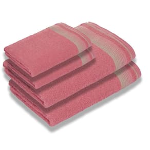 Jogo Com 4 Toalhas Luxury Soft Beka 360 G-m² 2 Banho + 2 Rosto Luxo Rosê