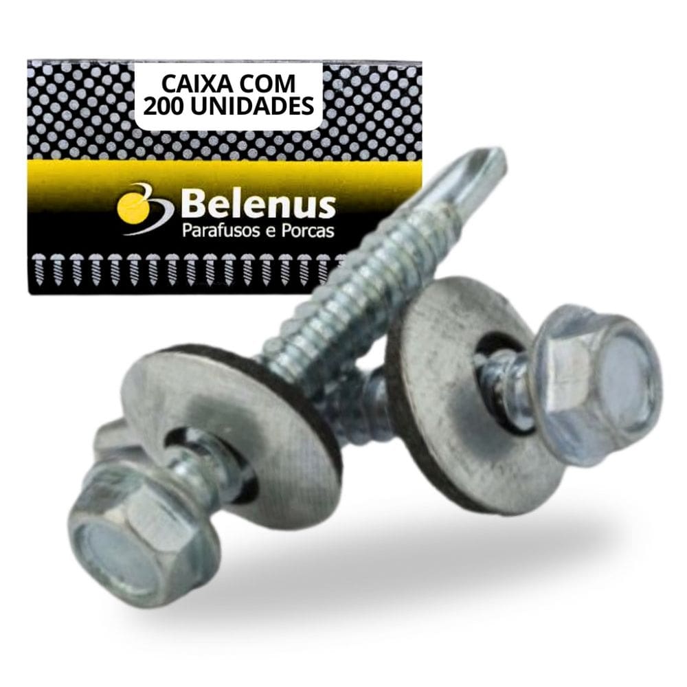 200 Parafusos Sextavado Auto Brocante 76,2x5,5mm Belenus