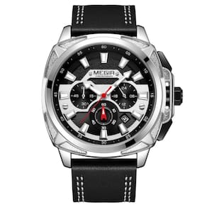 relógio masculino quartzo design quadrado à prova d´ água esportivo