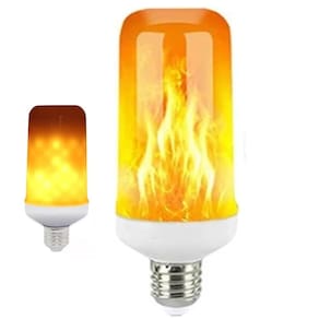 Lampada Led Efeito Fogo Chama 3 Modos E27 Iluminaçao Luz Ambiente Decoraçao Mesa Jantar Jardim Varanda Festa Confraternizaçao Evento