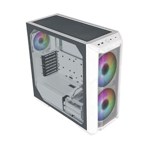 Gabinete Cooler Master Haf 500 Argb, Midtower, Vidro, Branco