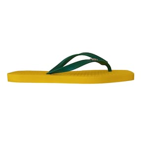 Chinelo de Dedo Feminino Bico Quadrado Amarelo Marina Mello