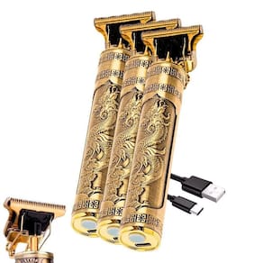 Kit Com 3 Maquininhas Perfect Barber Profissional T9