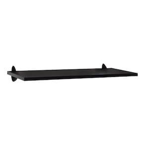 Prateleira Preta 18 Mm 20 X 100 Cm Com Suporte Bico Tucano - Fp