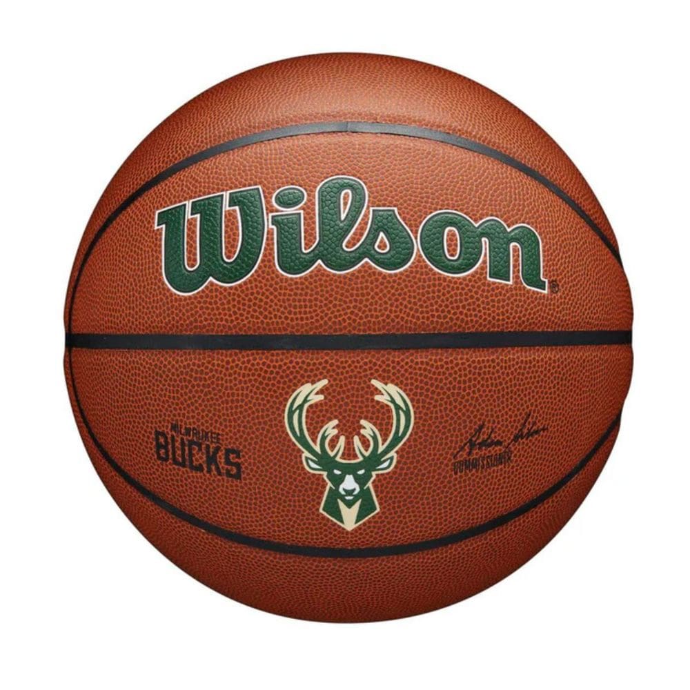 Bola De Basquete Wilson Nba Team Alliance Milwaukee Bucks 7