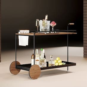 Carrinho Bar Decorativo para Sala de Jantar - Agnes - Móveis Montanhês
