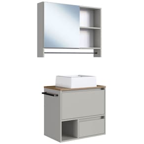 Conjunto Armario e Gabinete Com Cuba 60cm Mell Arenas PRODDY
