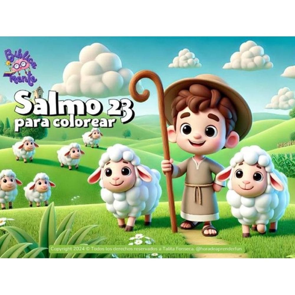 Salmo 23 Para Colorear - Espanhol