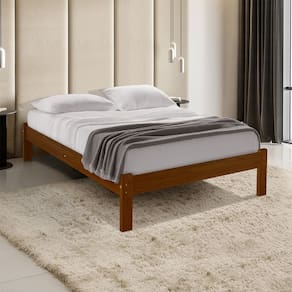Cama Turca Casal Madeira Maciça Castanho