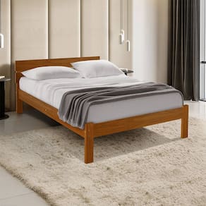 Cama Casal Lara Turca com Cabeceira Castanho