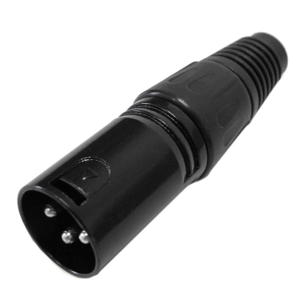 Plug Canon Macho Corpo Preto Metal.