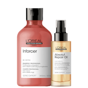 Kit L`Oréal Professionnel Serie Expert Absolut Repair Oil Inforcer Duo (2 Produtos)