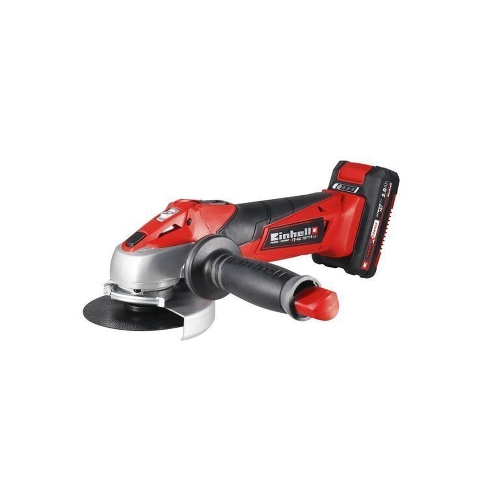 Kit Esmerilhadeira Angular a Bateria Te-ag 18/115 com Bateria Power-x-change 18v 2,5 Ah Li Einhell Preto