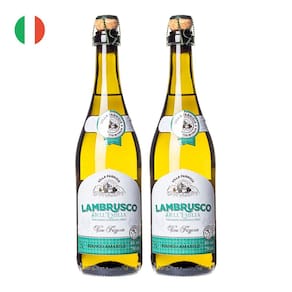 Kit 2 Vinhos Lambrusco Villa Fabrizia Amabile Branco Itália 750ml