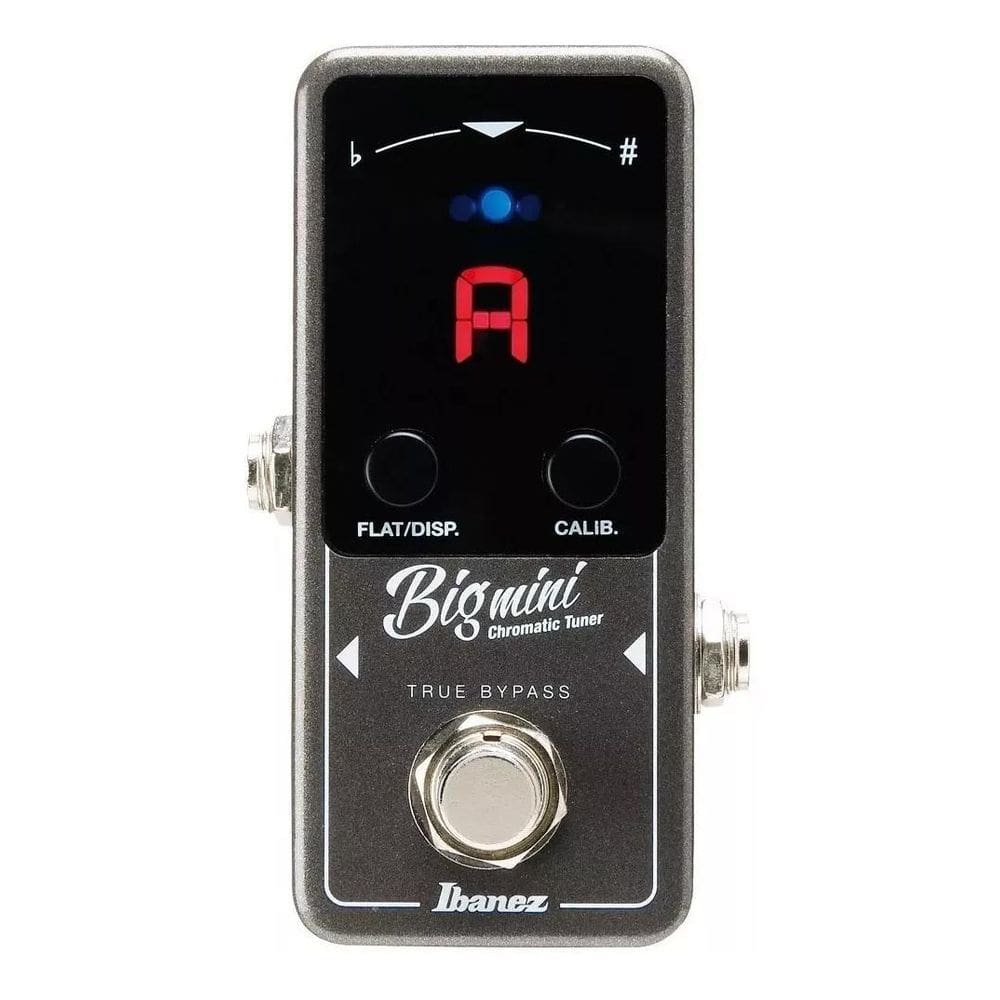 Afinador Ibanez Big Mini Cromático LED Strobe e Needle Cinza