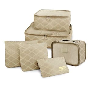 Kit Organizador De Malas Com 6 Peças Estampado Viagem
