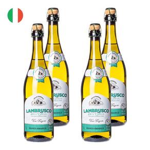 Kit 4 Vinhos Lambrusco Villa Fabrizia Amabile Branco Itália 750ml