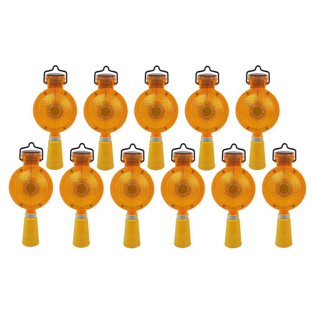 Sinalizador Solar Viario Estrada Kit 11 Uni Sinalizaçao Estrada Rua Obra Transito Evita Acidentes